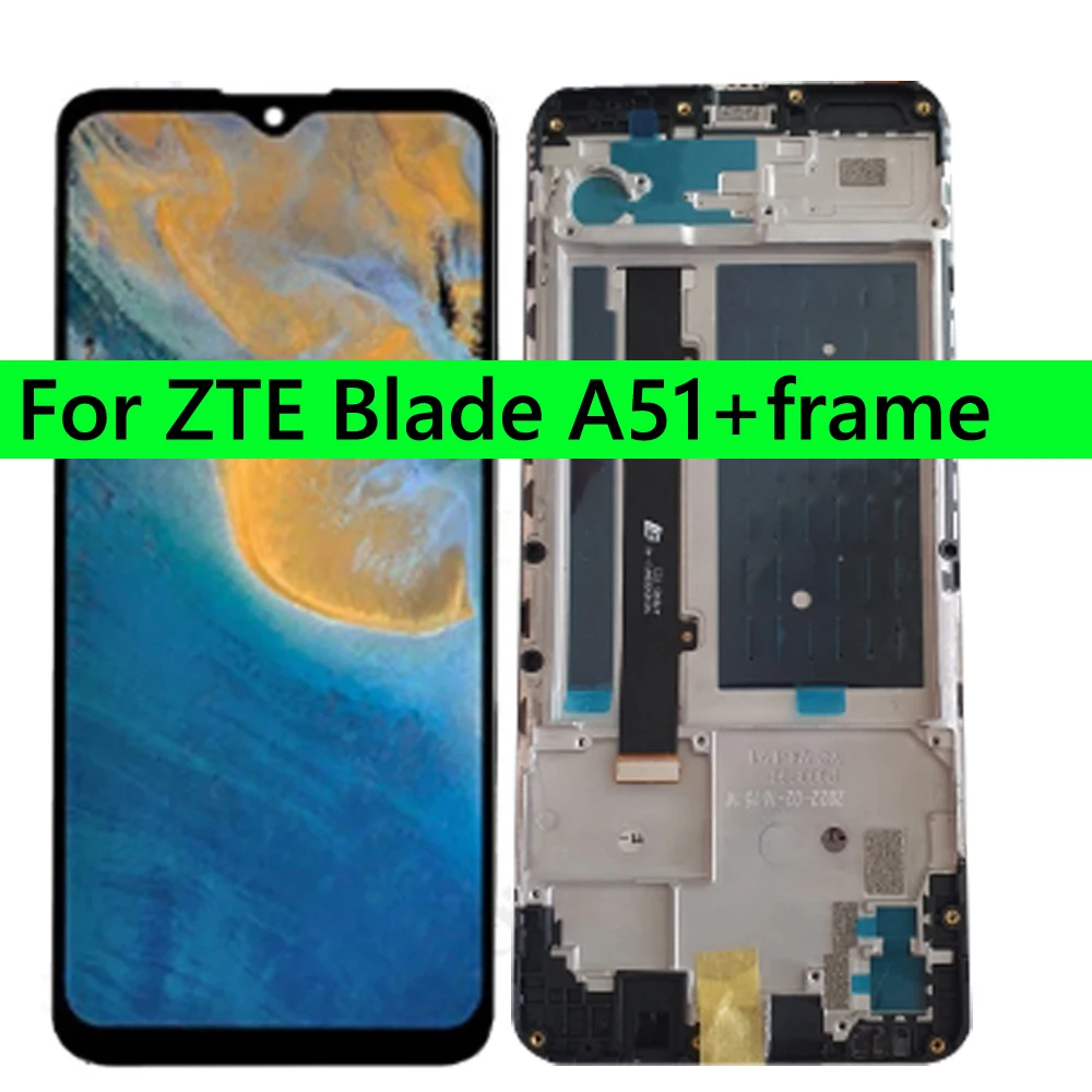 Panel For ZTE Blade A51 A71 A7030 LCD Screen Display Touch Panel Digitizer Frame Complete 100% TEST NEW lcd display screen