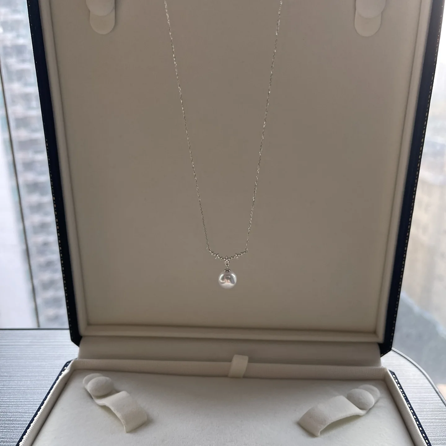 

S925 sterling silver pearl pendant necklace, niche single Heavenly Maiden level collarbone necklace DE301
