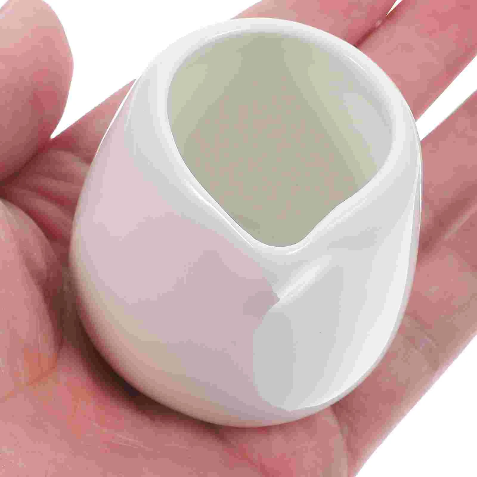 

4 Pcs Ceramic Milk Cup Gravy Boat Concentrate Containers Restaurant Condiment Bowls Jug