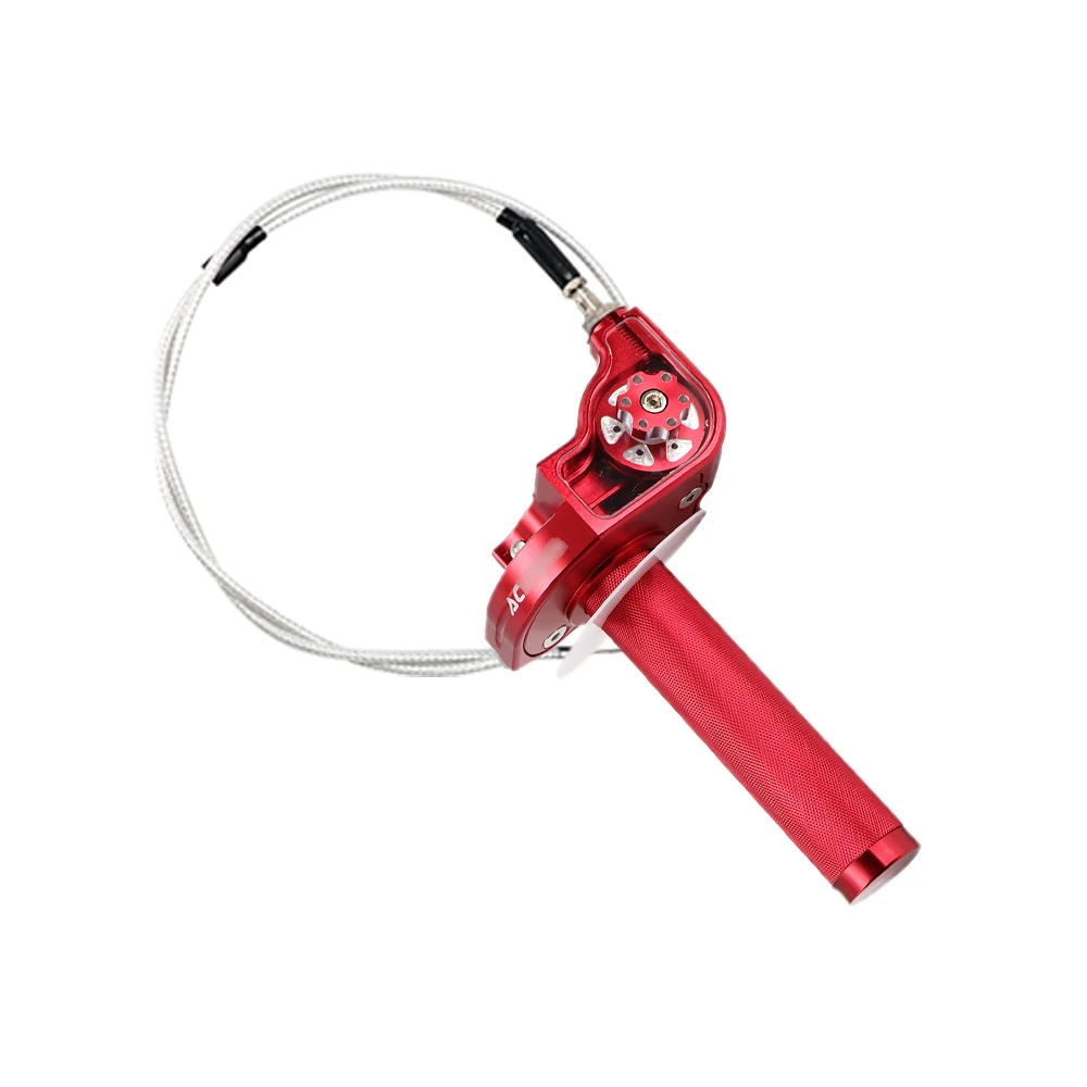 Sclmotos-Alumínio CNC Acelerador Cabo para Dirt Bike, Apertos Torção do Acelerador, Peças de Motocicleta, 22mm, 50 70 110 125 250 350