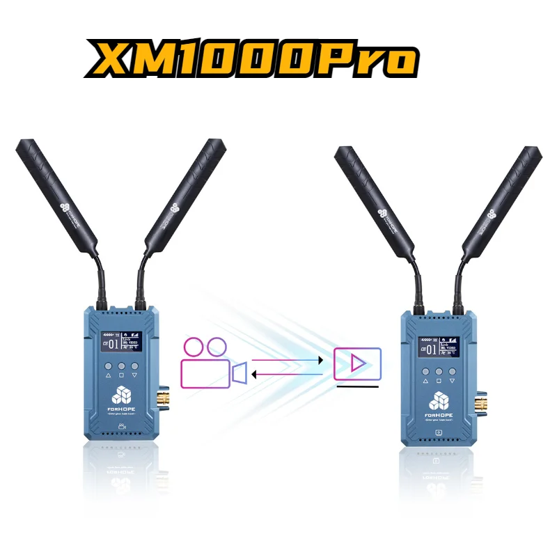 

Система передачи видео FORHOPE XM1000pro SDI + двойной HDMI 300 м, полностью дуплексный Интерком, прямая трансляция 0,08 с, сверхнизкая задержка