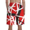 Van Halen Board Shorts EVH 5150 STRIPES Pattern Beach Shorts Males Printing Plus Size Swim Trunks Gift Idea 2