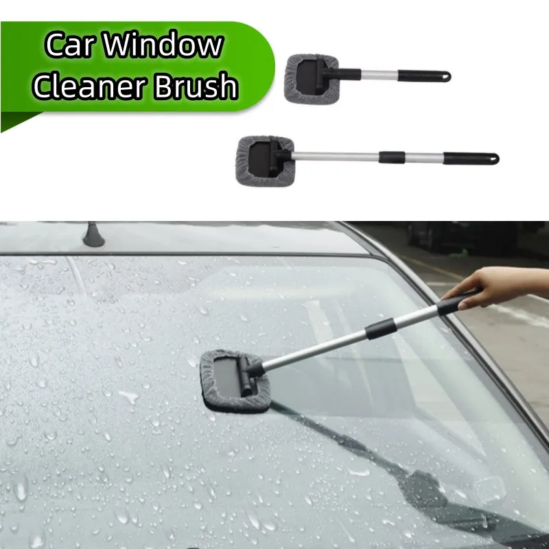 

Auto Cleaning Wash Tool with Long Handle Car Window Cleaner Washing Kit Windshield Wiper Microfiber Wiper Cleaner Cleaning Brush