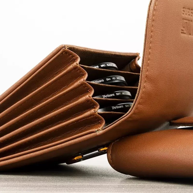 7artisans 필터 보관 가방은 ≥82mm 원형 필터 5개를 담을 수 있습니다. 방수 압력 방지 낙하 방지 충격 방지 방진