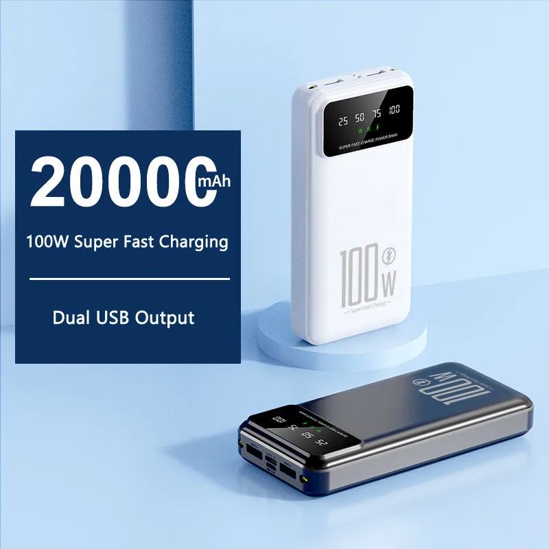 100W Super Fast Charging Power Bank 20000mAh Portable Power Bank Charger  Spare Battery for iPhone 14 Xiaomi 13 Huawei Powerbank - AliExpress