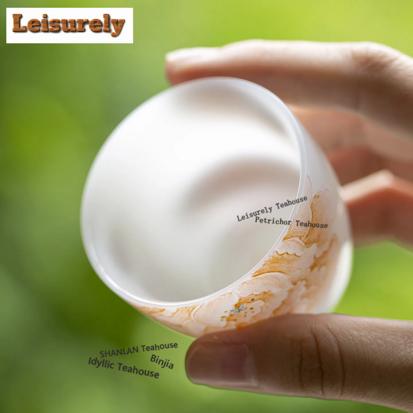 55ML Hand-painted Peony White Jade Clay Teacup Ancient Tea Bowl Cute Cup Tea-tasting Fragrance Cup Jianzhan Master Cups Teaset