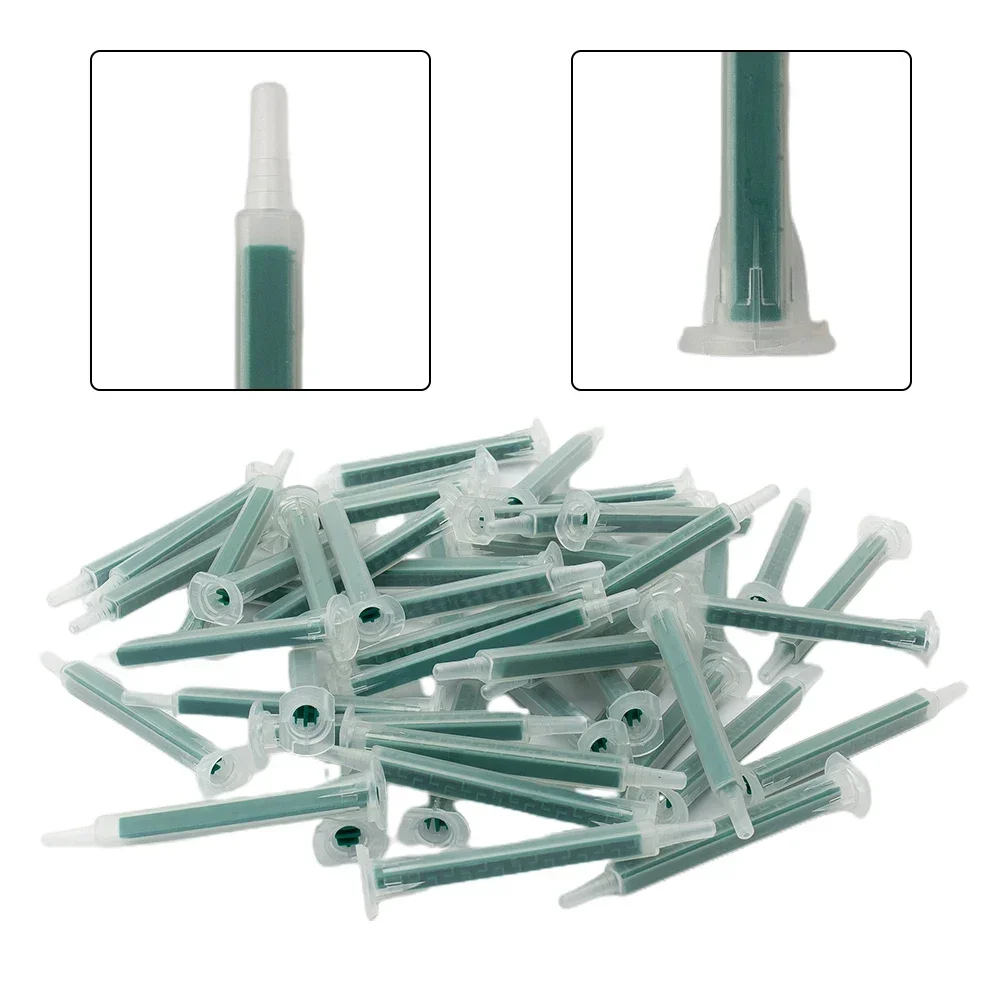 50 Pieces 2K Adhesive Mixing Tips Mixer Nozzles Mixer Tips Static Durable And Practical 50pcs AB Mixing Hose Hot Sale
