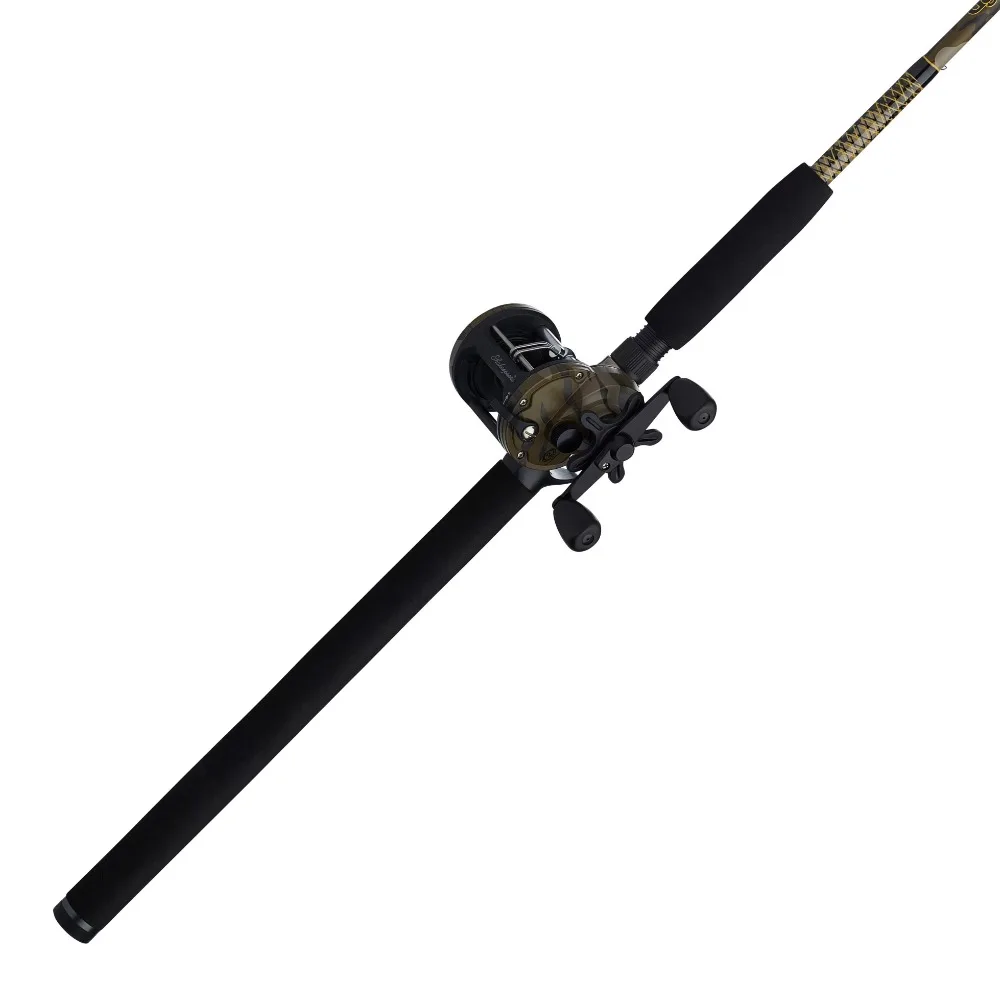 

7’ Camo Conventional Fishing Rod and Reel Casting Combo Fish Tackle Tools Rods Sports Entertainment