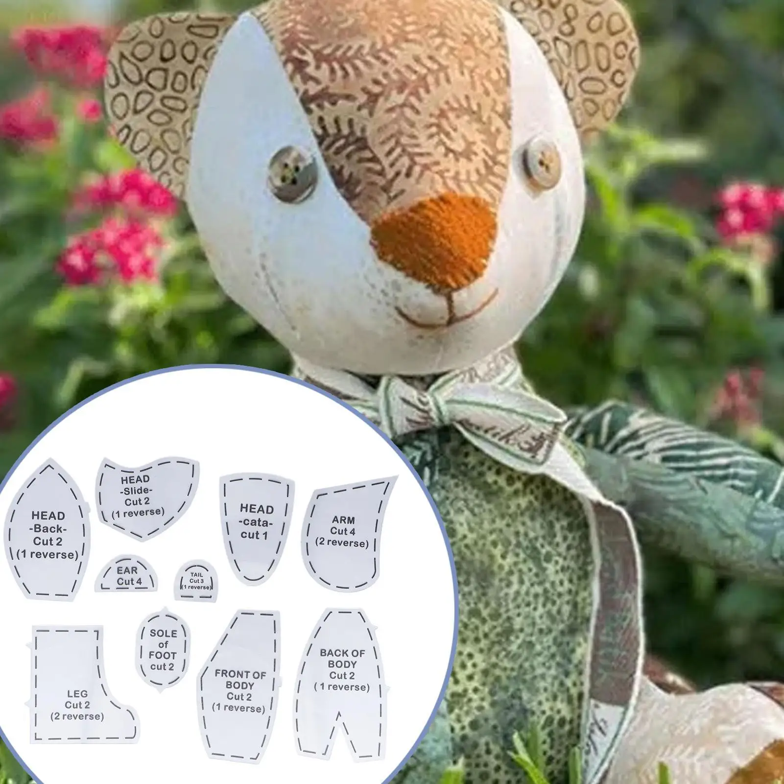 Memory Bear Sewing Templates 6