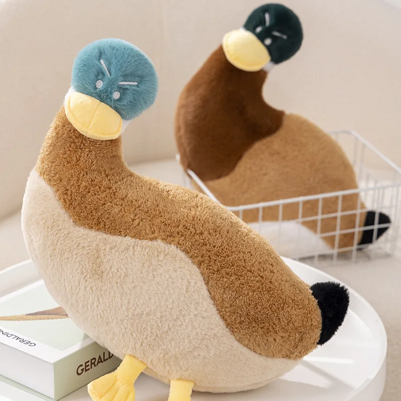 Dunxdeco Garden Pet Duck Pillow Soft Waist Chair Bed Cushion Cojines Decorativo Love Present Kawaii Gift Warm Room Bedding Decor