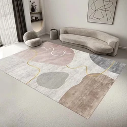 Nordic Luxury Style Living Room Carpets Area Rugs Bedroom Bedside Rug Home Decoration Parlor Carpet Modern Non-slip Floor Mat