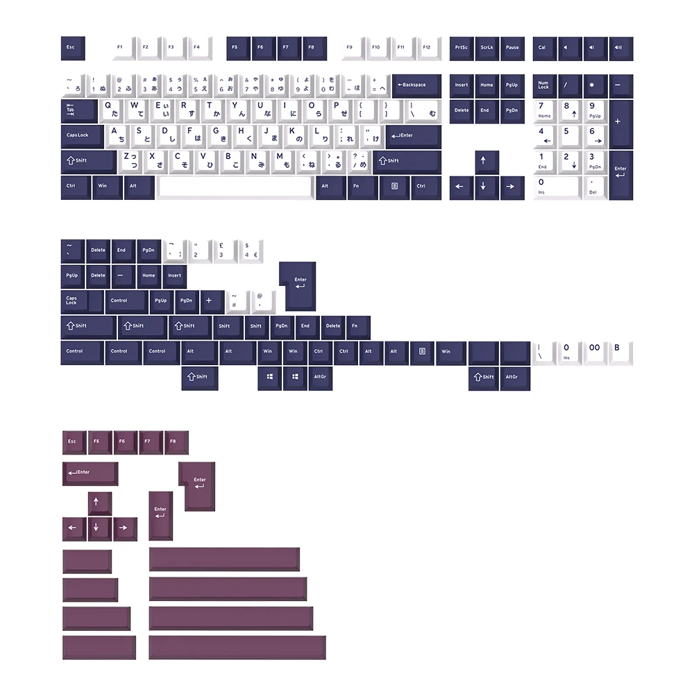 Mobius Keycap Grupo Pbt Doubleshot Perfil Cereja para Gaming Teclado Mecânico Laser Hebraico Tailandês Irlandês e México Alice gj - Imagem 6