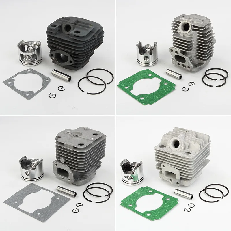 Chainsaw Grass trimmer Cylinder Piston Group Fit 52 52cc 58cc Drill Spare Parts sprayer tu26 32f 36f 34f  48F CG260 CG330 48cc replacement for durable carburetor chinese trimmer cg330 cg430 carburetor repair kit gx35 43cc cg260 hot pro 1 pcs