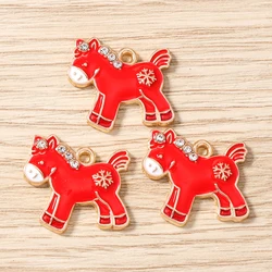 Colorful Enamel Horse Charms Set for Handmade Jewelry Crafting (Style)