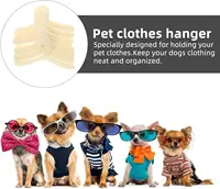 10-40 Pack Plastic Mini Pet Hangers Dog Clothing Hanging Racks Doll Outfit Hanger Puppy Accessories Coat Costume Hangers 2
