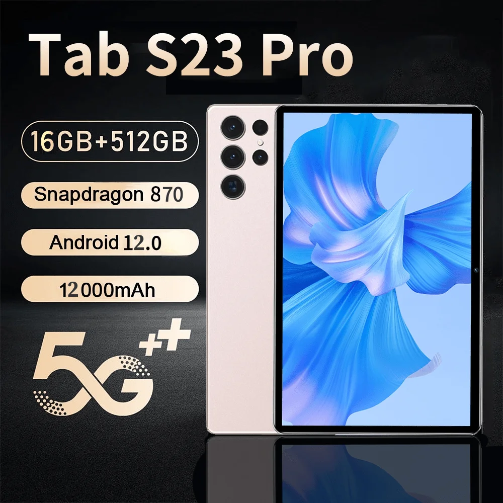 

Планшет Tab S23 Pro, 12 дюймов, Snapdragon 870, Android 12 дюймов, WQHD +, 12 Гб ОЗУ, 512 Гб ПЗУ
