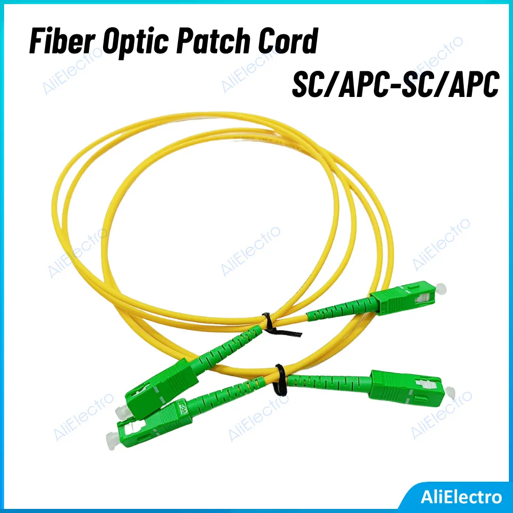 Cavo Patch In Fibra Ottica Sc Apc-Sc Apc Monomodale Sc Sm 3.0Mm 9/125Um Fibra Patch Cord Ponticello In Fibra Ottica