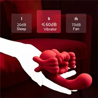 KUSHOR 3in1 Zunge Lecken Vibrator für Frauen G-punkt Klitoris Stimulator Dildo Vagina Massagegerät Weibliche Masturbation Erwachsene Sex Spielzeug 6