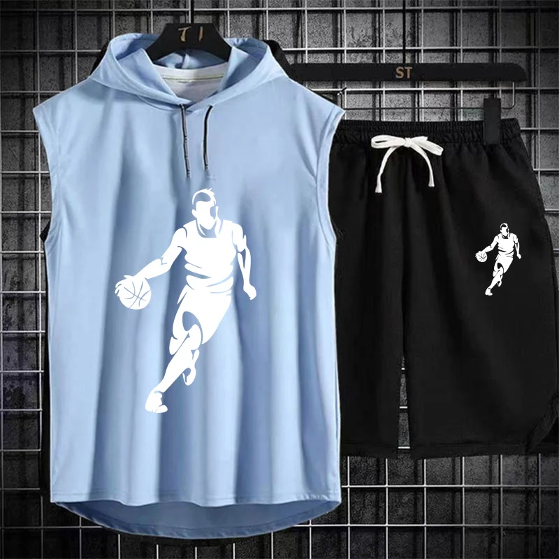 Men's Oversized Sleeveless Tracksuit Detail View