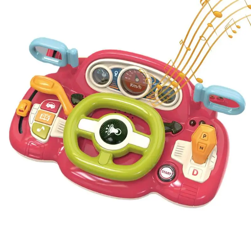 

Kids Steering Wheel Toy Musical Steering Wheel Vocal Toys Cute Interactive And Learning Baby Car Seat Toys For Infant Preschool