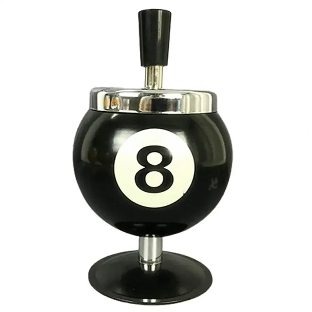 Ash Case Large Windproof Heat Resistant Three Bayonets with Lid Fashion Pool Billiard Ball Design Ashtray Ornament for Bar,silicone ashtray,air purifier ashtray,wood ashtray,cigarettes ashtray,portable ashtray,stainless steel ashtray,metal ashtray,ceramic ashtray