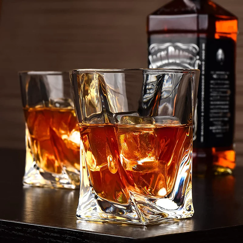 Crystal Whiskey Glass Transparent Beer Cup Spirits Glass for Home Party Bar Kitchen Restaurant Wedding Drinkware