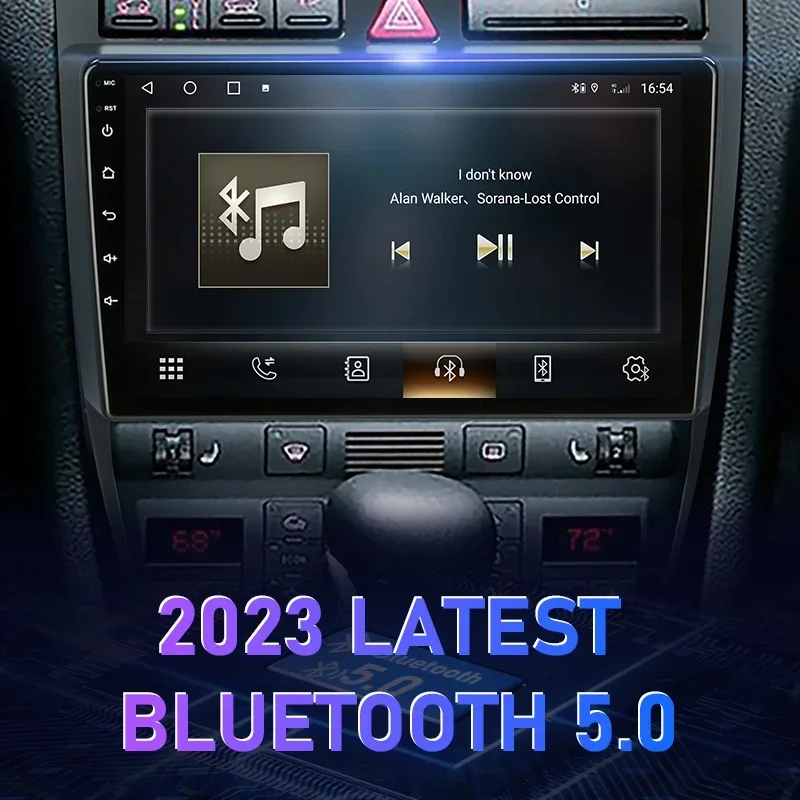 자동차 라디오 카플레이, 아우디 A6 C5 1997 - 2004 S6 2 1999 - 2004 RS6 1 2002-2006 멀티미디어 비디오 플레이어 DVD, 2 Din, 안드로이드 12