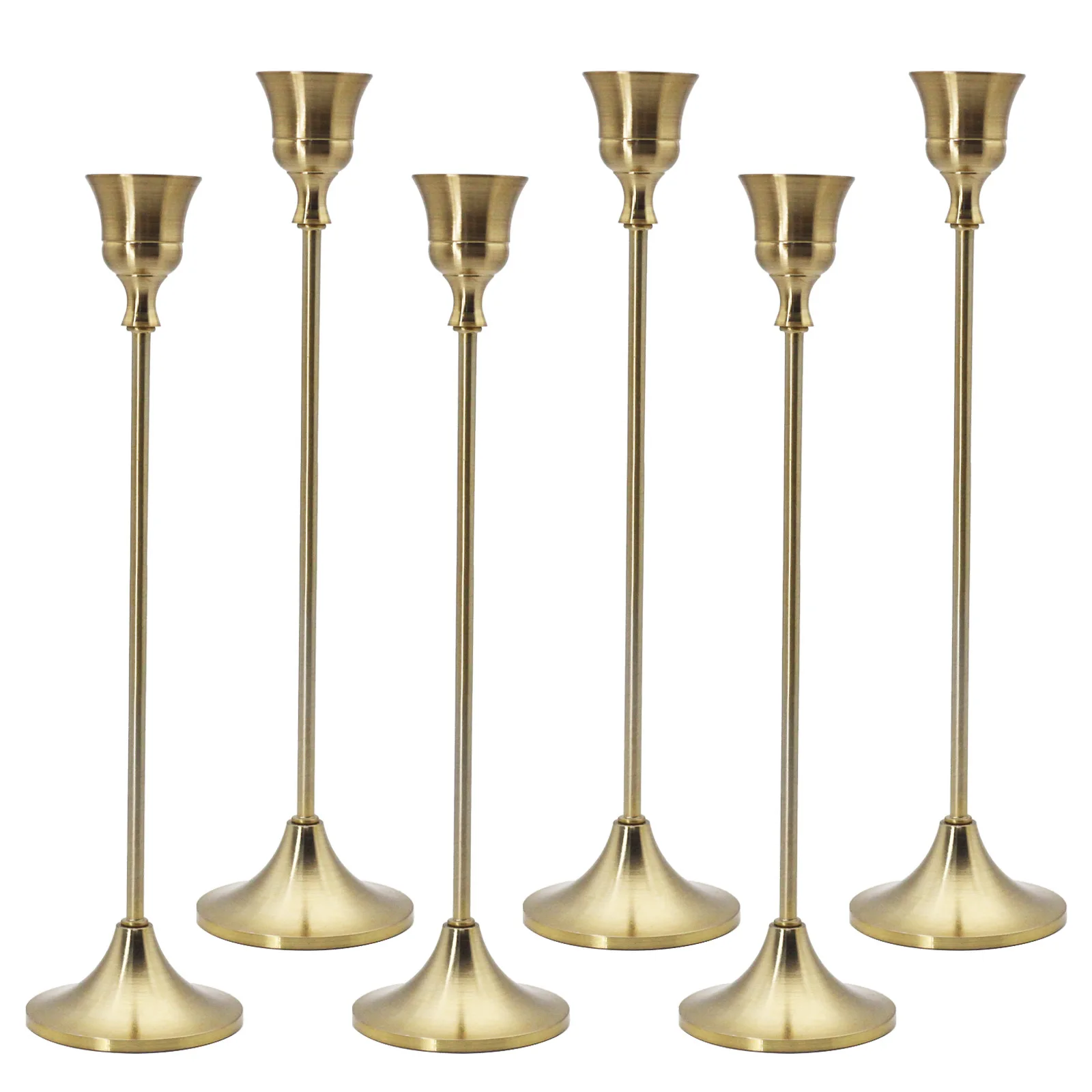 Portacandele in resina retrò candelieri moderni per candele alto Vintage  oro decorazione di nozze tavolo decorazioni