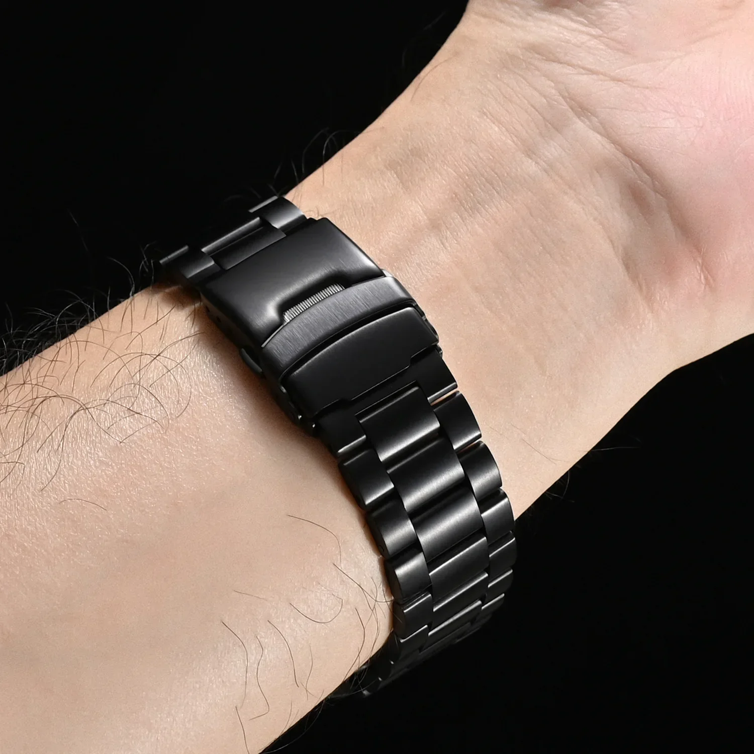 Luxury 22mm Stainless Steel Watch Strap - Premium Metal Bracelet Replacement