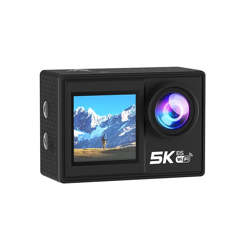 5K30fps Action Camera 4K60fps Touch Dual Screens Anti-shake EIS 2.0 WiFi 170D 5X Zoom Waterproof Remote Control Sports Camera 4