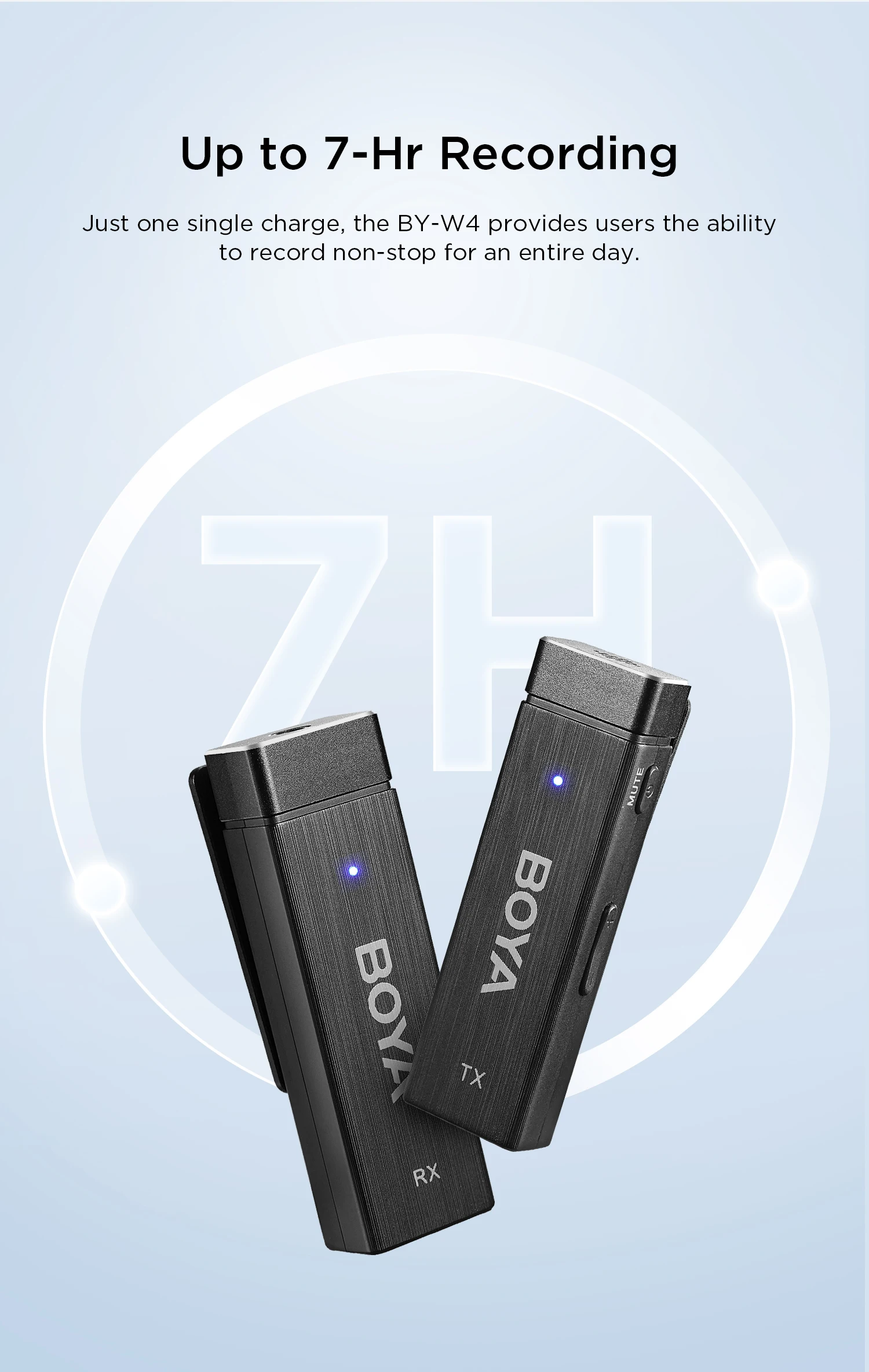 BOYA BY-W4 4-Channel Wireless Lavalier Lapel Microphone for iPhone Camera Samartphone Video Recording Podcast YouTube Streaming