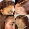 30 Inch Bone Straight 13x4 Synthetic Lace Front Wigs Pre Plucked Heat Resistant Fiber Free Parting Natural Hairline Glueless Wig 3