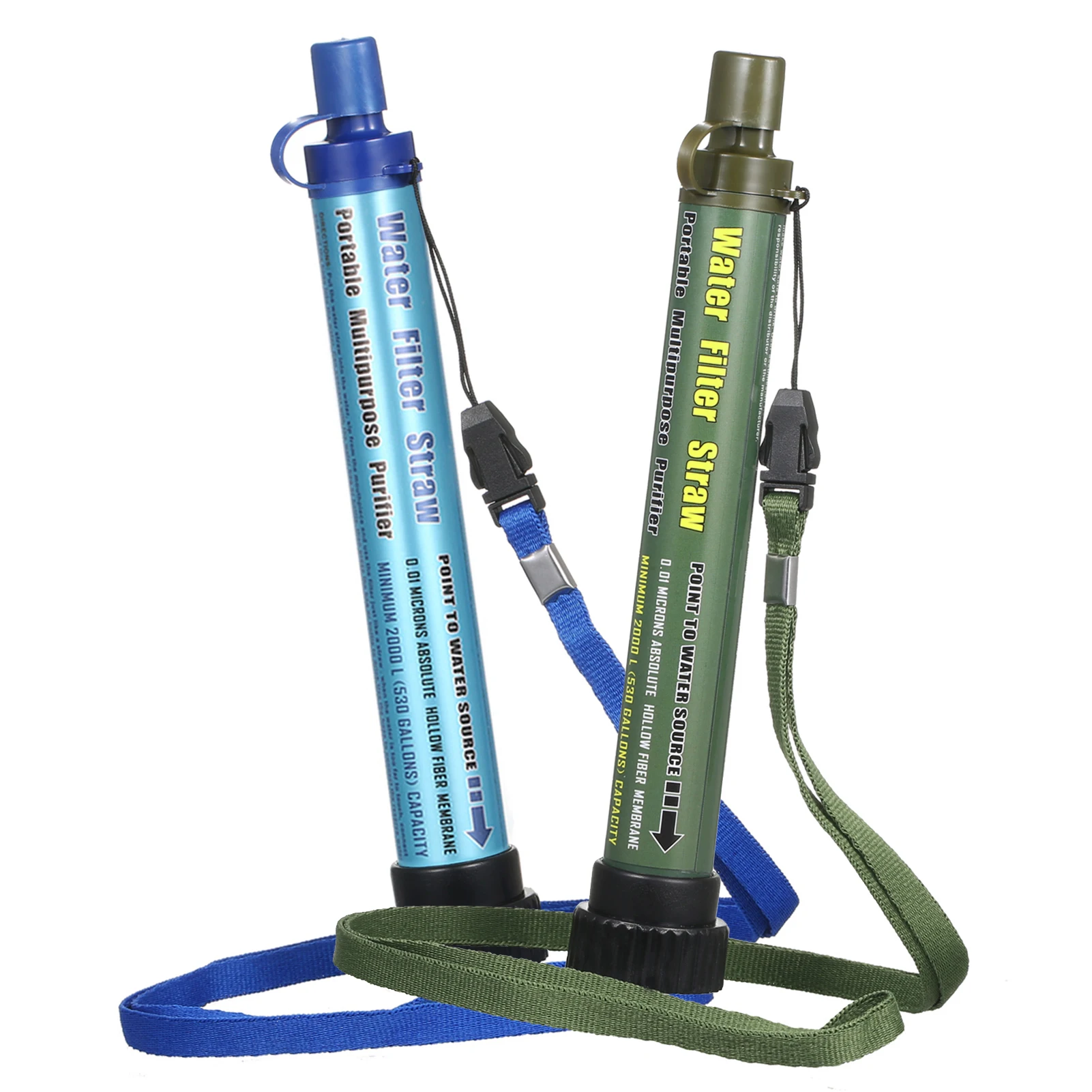 Camping Water Filter Straw Water Purifier Filtration System Bottom Thread Ultrafiltration Film Outdoor Emergency Survival Tools