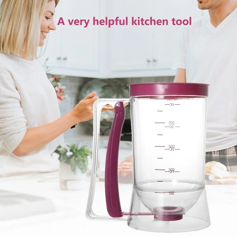 900 Ml Cupcake Pancake Cake Cream Cake Mix Dispenser Jug Baking Essentials Maker Cooking Tools Funnel Measuring Cup Sale