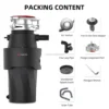 Direct Wire Garbage Disposer For Kitchen Sinks With Power Cord 4