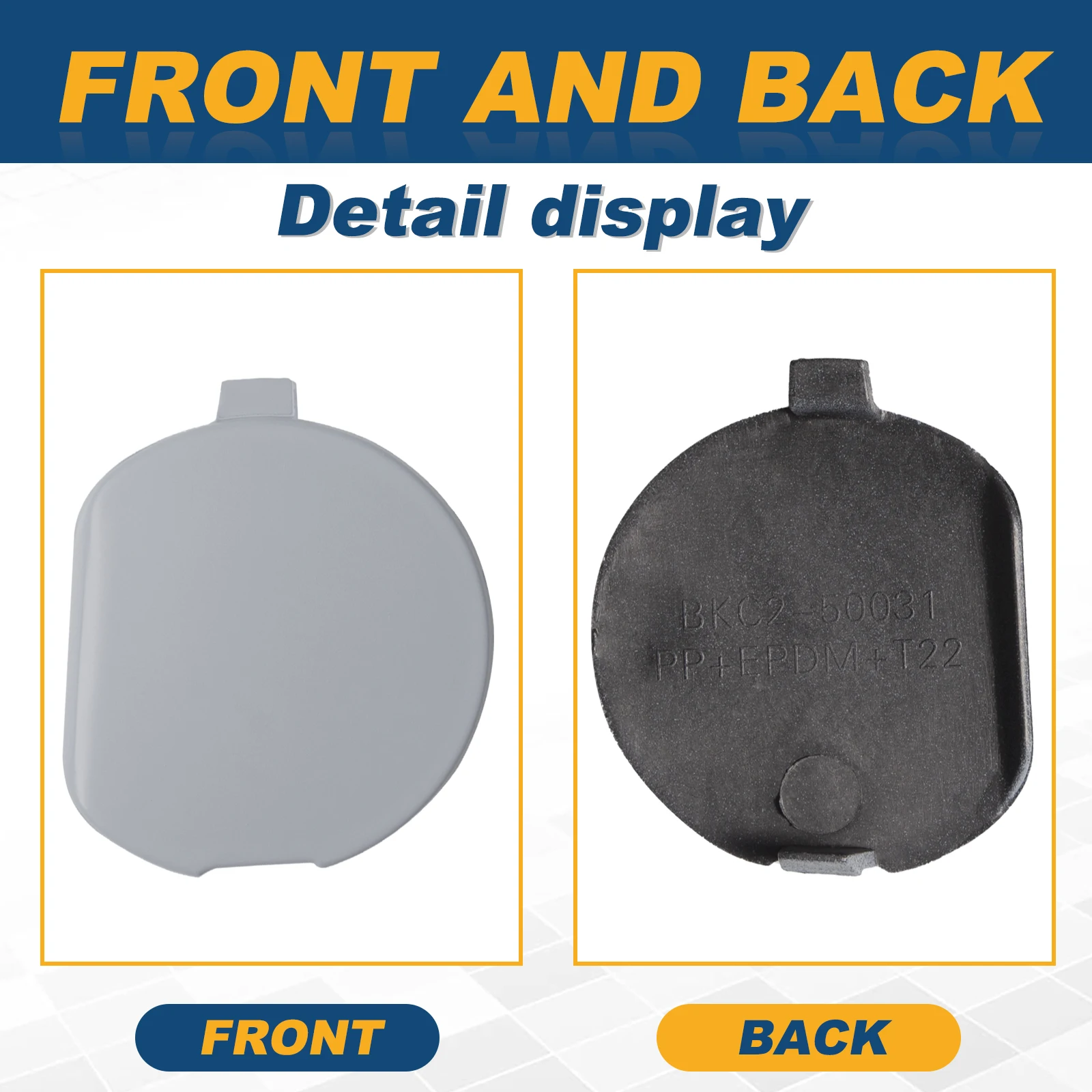 Front Bumper Tow Hook Cap Towing Eye Cover Mazda 3 Axela 2014-Left BHN1-50-A11-BB BHN150A11BB