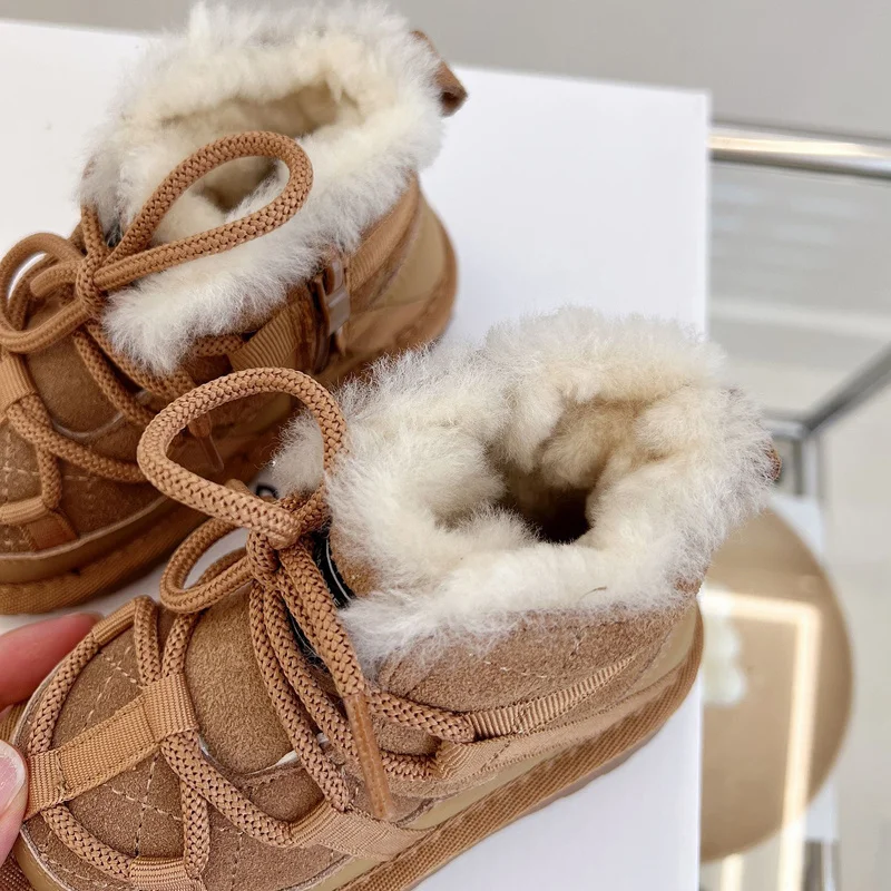 Snow Boots Baby Suede Boots Brown Newborn Snow Boots Baby Girl