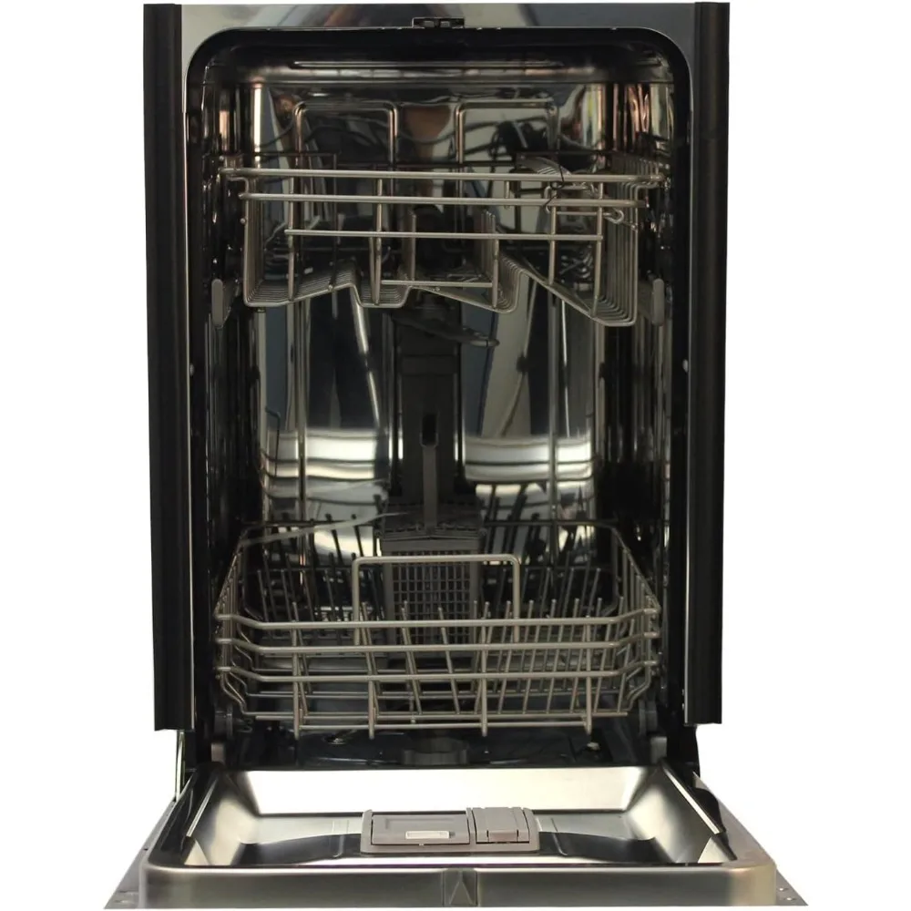 Wide Built-In Dishwasher w/Heated Drying, 6 Wash Programs, 8 Place Settings and Stainless Steel Tub &ndash; White