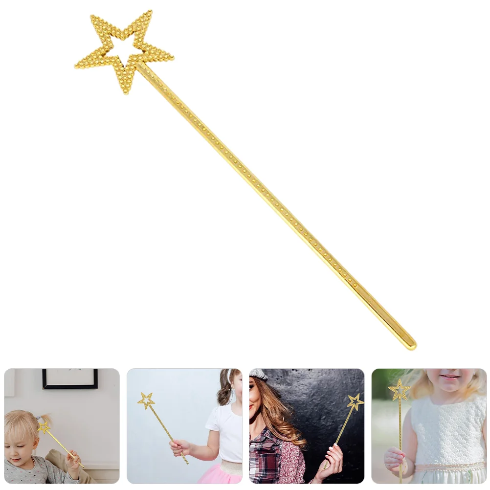 

Pentagram Wand Fairy for Girls Makeup Costume Props Angel Wands Plastic Children Kids Playset