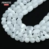 A++ Natural White Calcite Selenite 4 6 8 10mm Loose Gemstone Beads for Jewelry Making Bracelet Crystal Beads DIY Accessories 2