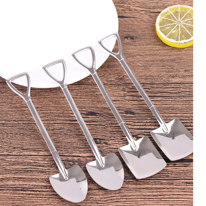 

Милая семейная детская ложка из нержавеющей стали с героями мультфильмов, Пончик, торт, вилка для кофе, десертный инструмент, ложка для смешивания мороженого