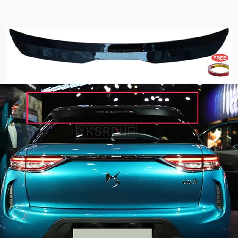 

For tenho citroen DS3 hatchback 2016 2017 2018 2019 2020 High Quality ABS Material Car Rear Wing Primer Color Rear Spoiler