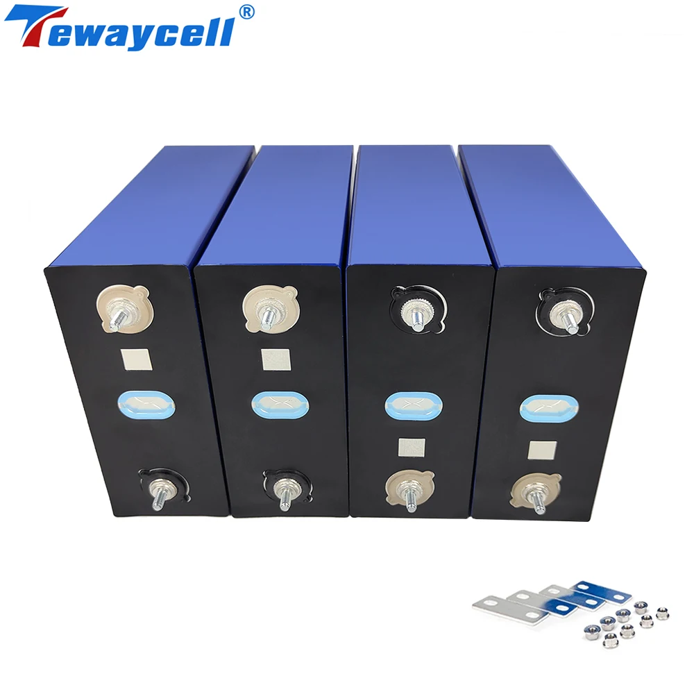 Tewaycell-3.2V 315Ah 320Ah Lifepo4 배터리 등급 A DIY 12V 24V 48V 충전식 배터리 팩, RV 보트 골프 카트 태양광 세금 없음