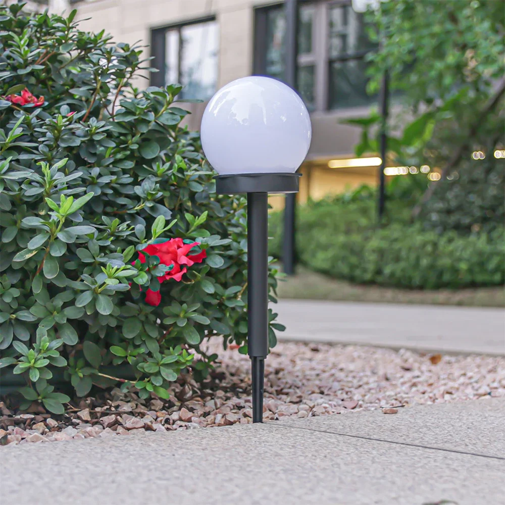 Solar LED Lights Outdoor 3 Pack /6 Pack Solar Globe Powered Garden Light Warm Light for Yard Patio Walkway Landscape In-Ground