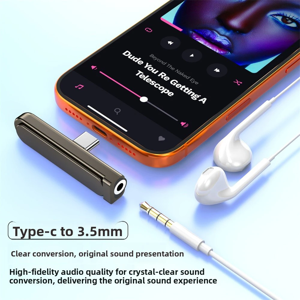 240W 고속 충전 접이식 타입 C 어댑터, 다기능 USB C-3.5mm 오디오 변환기(휴대폰 충전기/데이터 동기화 어댑터용)