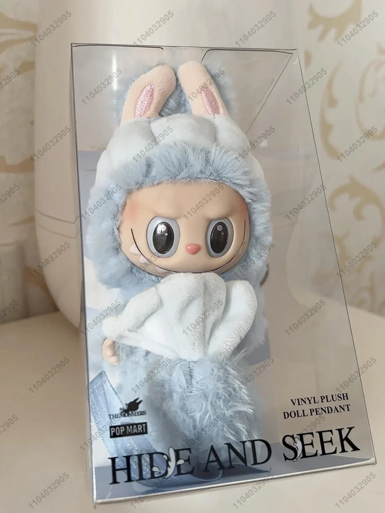 Keychain Pendant Vinyl Doll Labubu The Monster Original Replica 1:1 Singapore Blue Merlion Hide And Seek Vinyl Doll Action Figure Bag Charm Pendant Gift