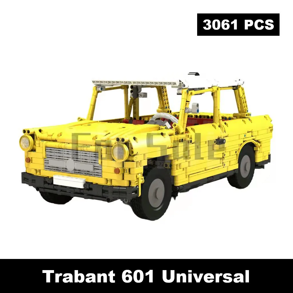 

Moc-12087 Trabant 601 Universal Vintage Car Building Blocks Stitch Toys For Adults Kids Boys Girls Ages 12+