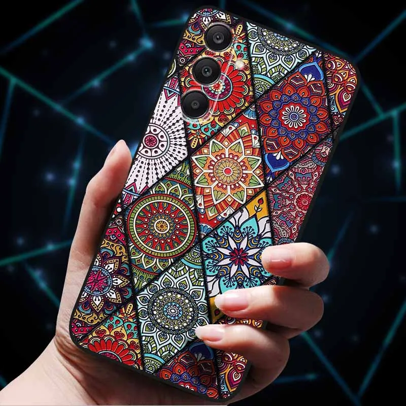 3D Floral Embossed Soft Silicone Phone Case - Elegant Back Cover Shell