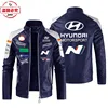 Hyundai N Racing LOGOpu Leather Men's Jacket WRS Rally Hyundai N Team Uniform 3