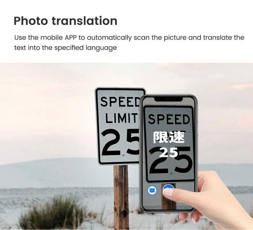 Wireless Instant Voice Translator Earbuds 144 Languages Bluetooth Headphones Charging Case Real-time Simultaneous Translation